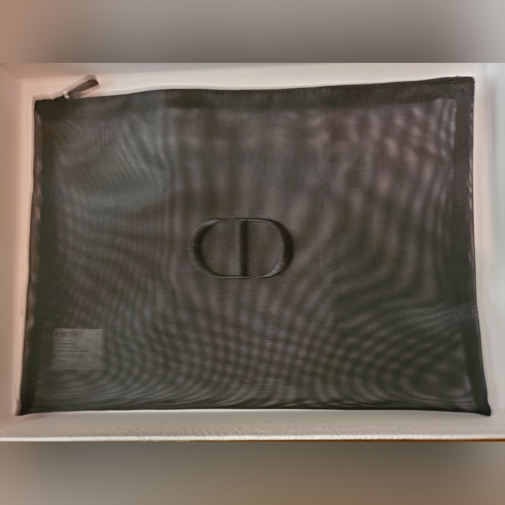 CD Black Sheer Flat Pouch